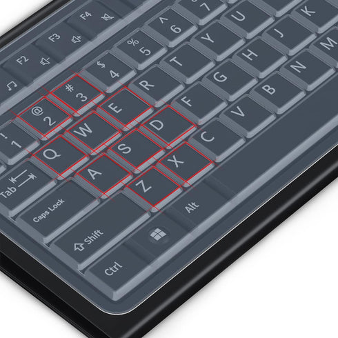 (2 Pack) Universal Clear Anti-Dust Keyboard Skin Protector Cover for 104/107 Keys Standard Desktop Keyboard Reusable Waterproof Keyboard Cover...
